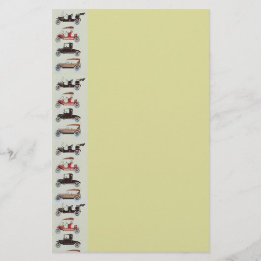 RETRO CARS 2 AUTO RESTORATIE grijs rood geel Briefpapier (Voorkant)