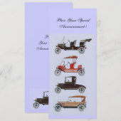 RETRO CARS 2, AUTO RESTORATION, blauw Aankondiging (Voorkant / Achterkant)