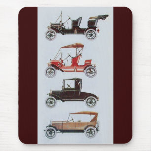 RETRO CARS 2, AUTO RESTORATION grijs bruin rood Muismat