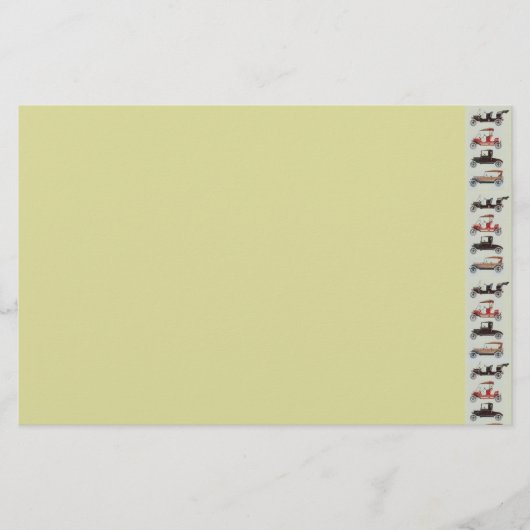 RETRO CARS 2, AUTO RESTORATION grijs rood geel Briefpapier (Voorkant)