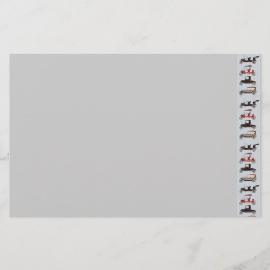 RETRO CARS 2, AUTO RESTORATION grijs rood grijs Briefpapier (Voorkant)