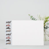 RETRO CARS 2, AUTO RESTORATION grijs rood wit Briefpapier (Staand voorkant)