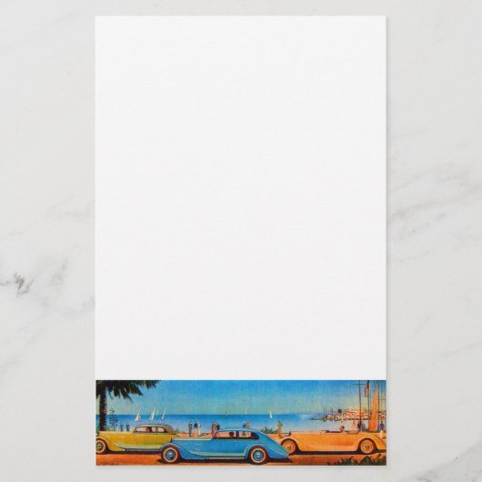 RETRO CARS - Auto-reparatie auto Briefpapier (Voorkant)