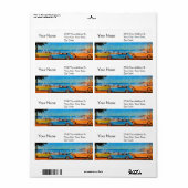 RETRO CARS - Auto reparatie auto, wit Etiket (Full Sheet)