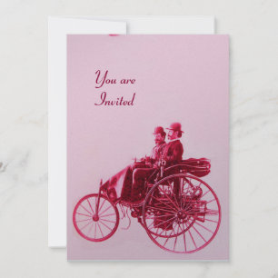 RETRO CARS AUTO RESTORATIE zilverrode fuchsie Kaart