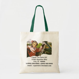 Retro Cars Road Trip Promo Adverteren Canvas tasse Tote Bag