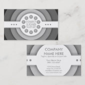 rétro carte à fond gris de timbre de fidélité (Devant / Derrière)