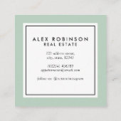 Rétro carte à la maison moderne d'entreprise (Dos)