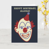 Rétro carte d'anniversaire déplaisante de mauvais (Fleur jaune)