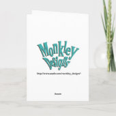 Rétro carte d'arbre de Noël (Dos)