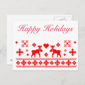 Rétro carte de Noël (Devant / Derrière)