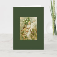 RÉTRO carte de NOËL d'ANGE