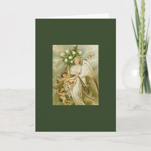 RÉTRO carte de NOËL d'ANGE