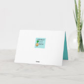 Rétro carte de Noël de couples de bande dessinée (Dos)