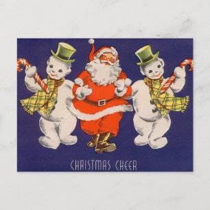 Rétro carte de Noël vintage