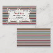 Rétro carte de papa de rayures (Devant / Derrière)