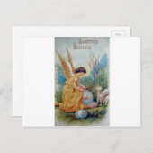 Rétro carte de Pâques vintage de Russe (Devant / Derrière)