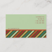 rétro carte de profil de motif de rayures de (Dos)