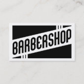 rétro carte de référence de raseur-coiffeur (Dos)