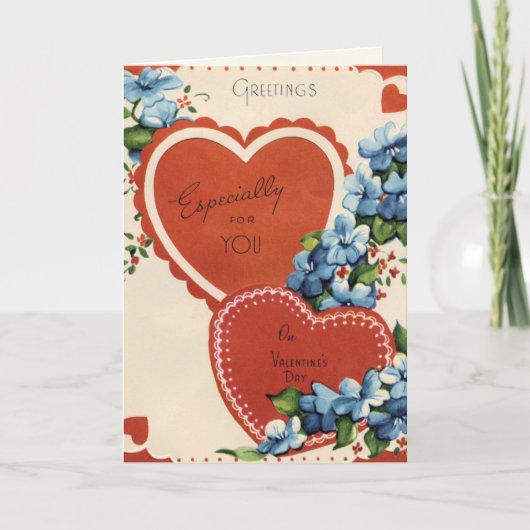 Rétro carte de Saint-Valentin (Devant)