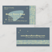 Rétro carte de visite (Devant / Derrière)