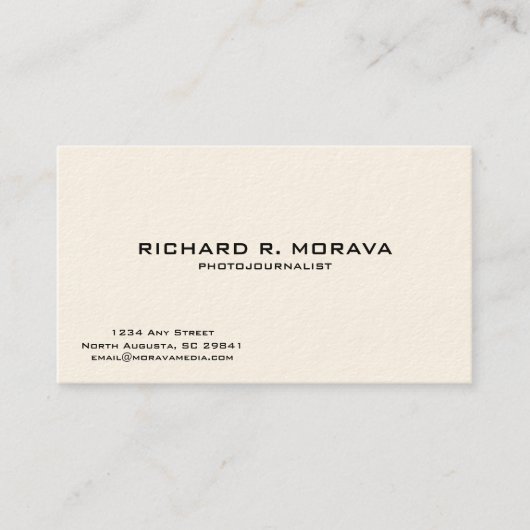 Rétro carte de visite (Devant)