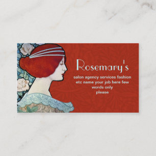 rétro carte de visite à la mode de style avec la