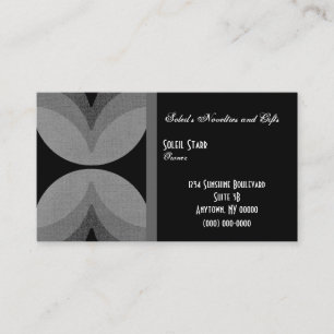 Rétro carte de visite chic, gris