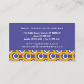 Rétro carte de visite de bulles (Dos)