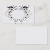 Rétro carte de visite de cadre (Devant / Derrière)