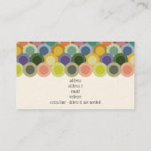 Rétro carte de visite de cercles (Dos)