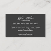 Rétro carte de visite de charme (Dos)