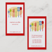 Rétro carte de visite de chef de batteries de (Devant / Derrière)