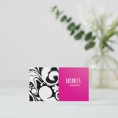 Rétro carte de visite de conception florale (Debout devant)