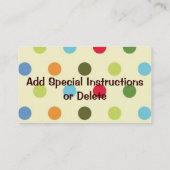 Rétro carte de visite de maman (Dos)