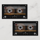Rétro carte de visite de MixTape de cassette de (Devant / Derrière)
