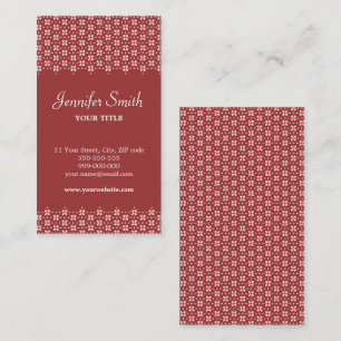 Rétro carte de visite de motif de métier de moti