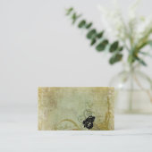 Rétro carte de visite de papillons (Debout devant)