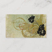 Rétro carte de visite de papillons (Dos)