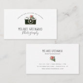 Rétro carte de visite de photographe (Devant / Derrière)