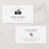 Rétro carte de visite de photographe (Devant / Derrière)