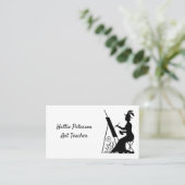 Rétro carte de visite de professeur d'art (Debout devant)