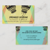 Rétro carte de visite de restauration de chef de (Devant / Derrière)