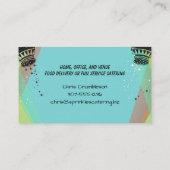 Rétro carte de visite de restauration de chef de (Dos)