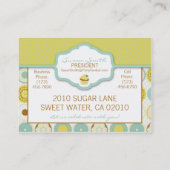 Rétro carte de visite doux (Dos)