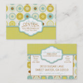 Rétro carte de visite doux 2 (Devant / Derrière)