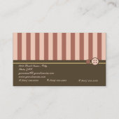 Rétro carte de visite doux de boulangerie de petit (Dos)