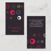 Rétro carte de visite génial (Devant / Derrière)