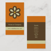 Rétro carte de visite moderne/carte sociale de (Devant / Derrière)