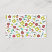 Rétro carte de visite orienté de couture (Dos)